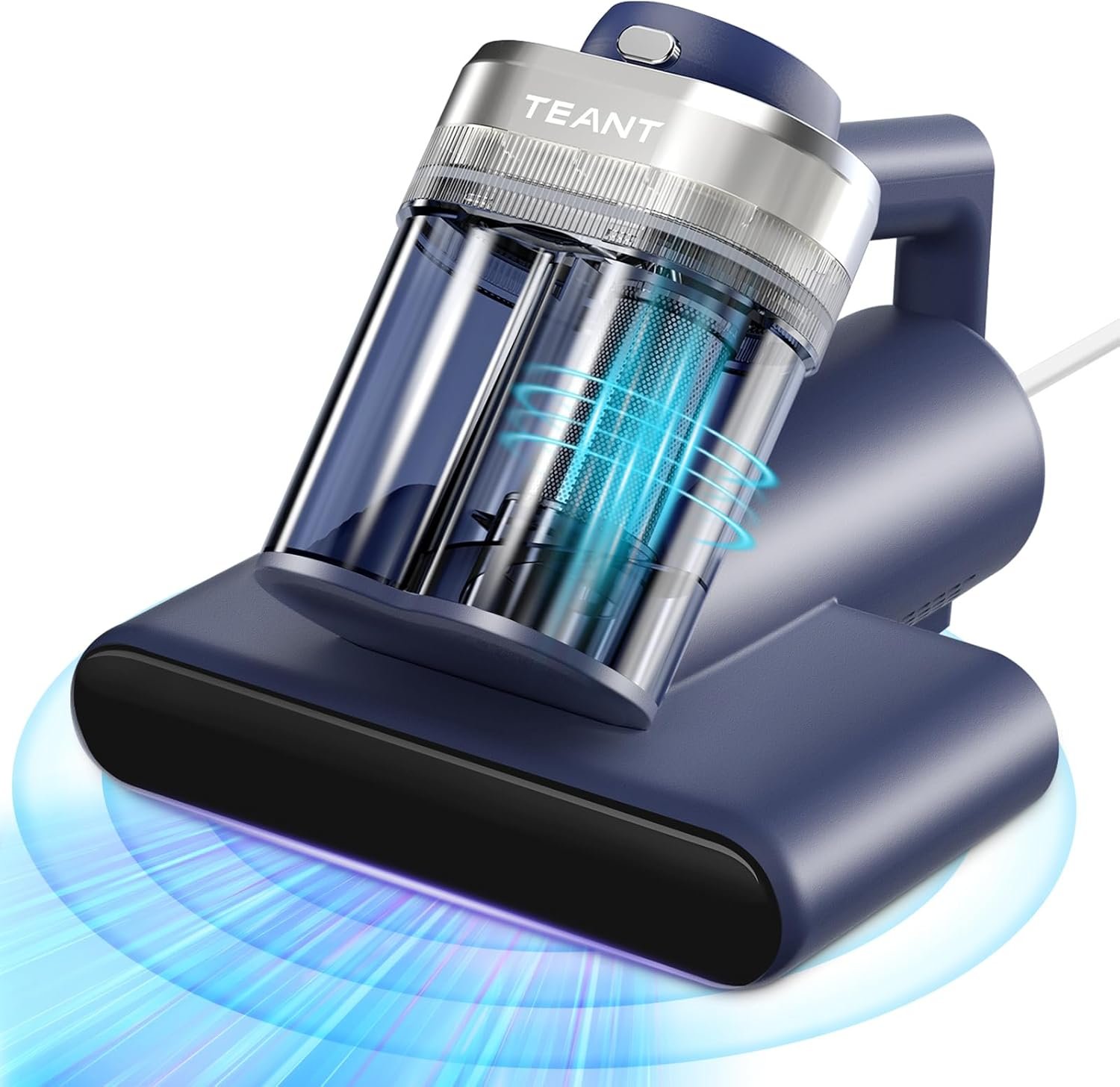 Mattress Vacuum Cleaner – Bed Vacuum with UV-C Light, 16kPa Strong Suction, HEPA Filter & High-Speed Tapping for Bed & Pet Hair