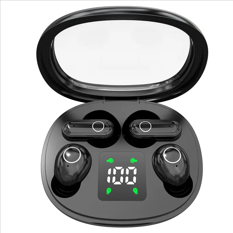 MSHUKCOE Bluetooth 5.4 Wireless Earbuds, Noise Cancelling In-Ear Headphones with LED Digital Display Case, Lightweight Sport Earphones for Running and Fitness